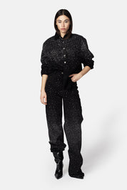 ANSER BLACK AND SILVER PANTS