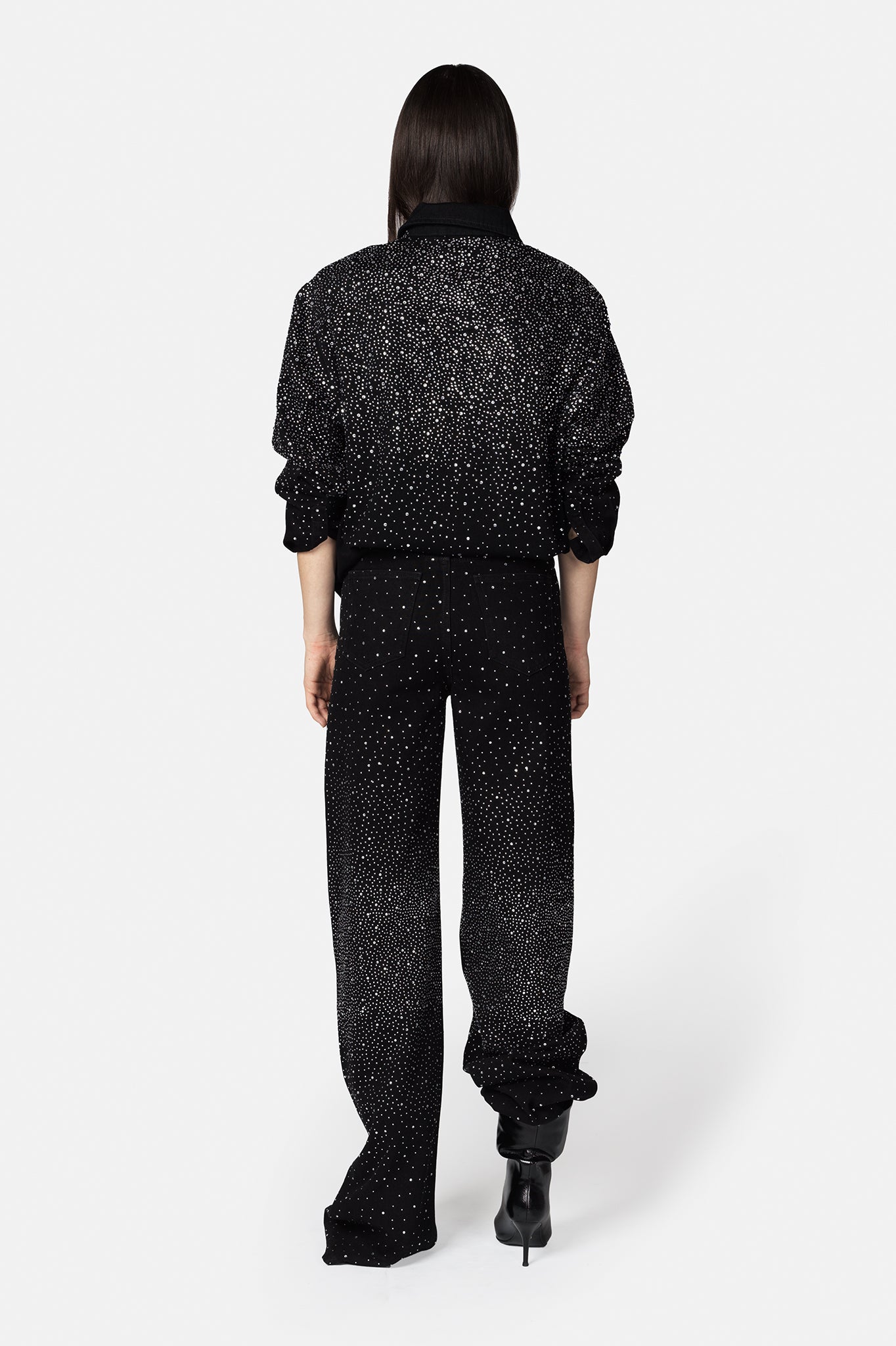 ANSER BLACK AND SILVER PANTS