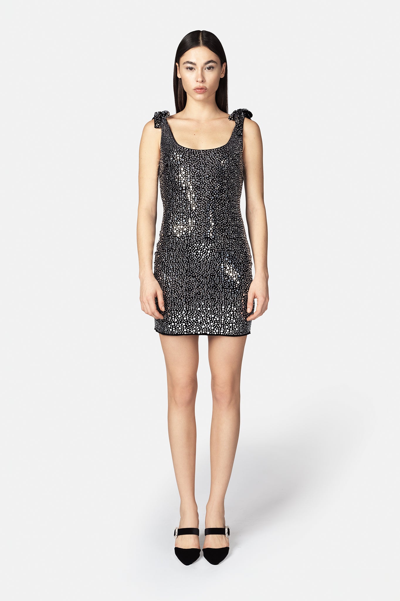 AYSEL BLACK-SILVER DRESS
