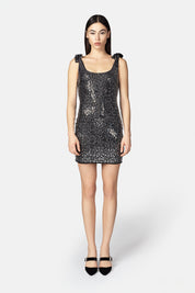 AYSEL BLACK-SILVER DRESS