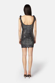 AYSEL BLACK-SILVER DRESS