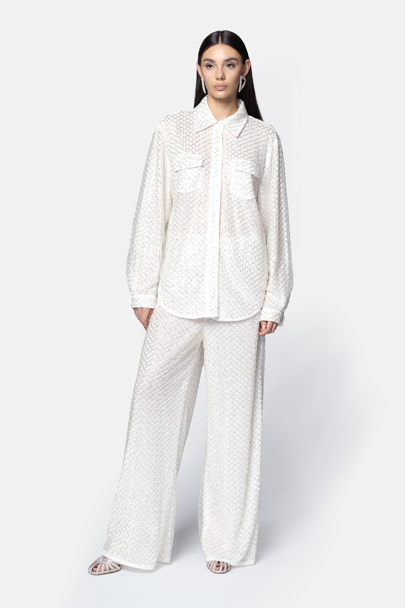 CAMICIA MONACO ARGENTO