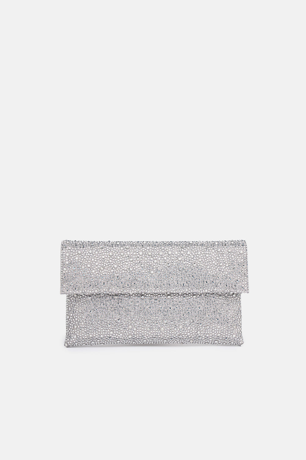 POCHETTE STRASS CARENA ARGENTO
