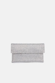 POCHETTE STRASS CARENA ARGENTO