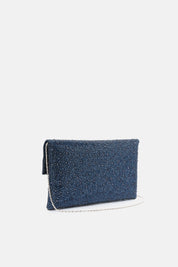 POCHETTE STRASS CARENA BLU