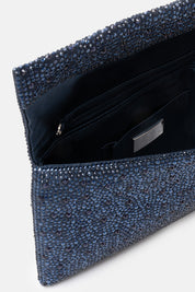 POCHETTE STRASS CARENA BLU