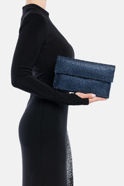 POCHETTE STRASS CARENA BLU
