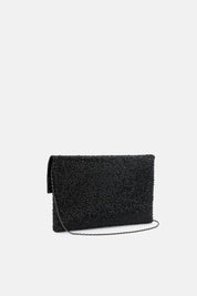 POCHETTE STRASS CARENA NERA