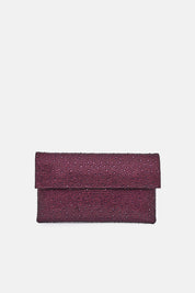 POCHETTE STRASS CARENA BORDEAUX