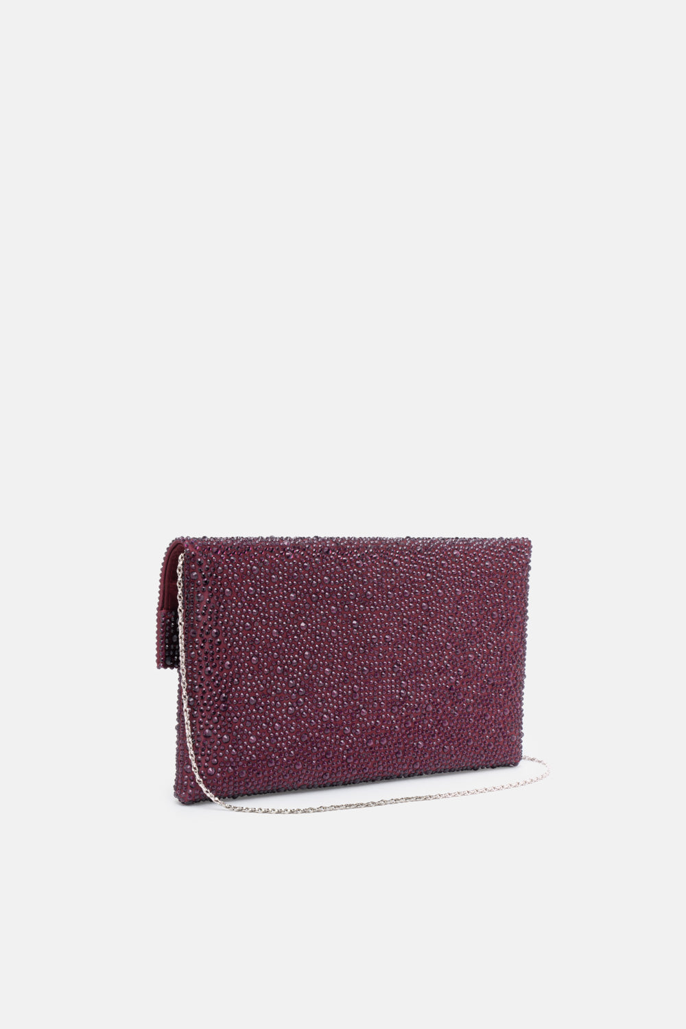 POCHETTE STRASS CARENA BORDEAUX
