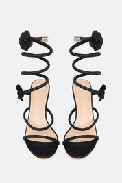 SANDALI CORAL NERO