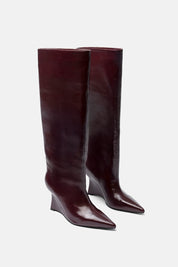 DIADEMA BORDEAUX HIGH BOOTS
