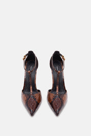 DECOLLETE EMERIS BROWN SNAKE