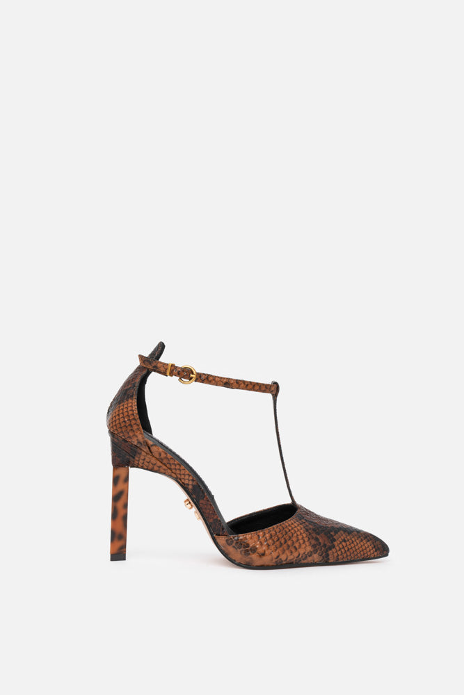 DECOLLETE EMERIS BROWN SNAKE