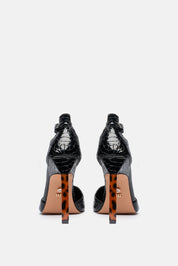 DECOLLETE EMERIS BLACK SNAKE