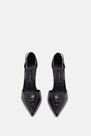 DECOLLETE EMERIS BLACK SNAKE