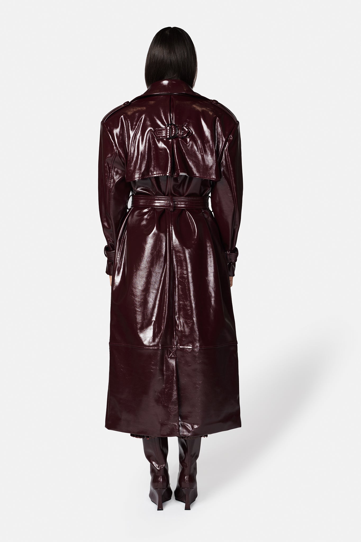 GIZEM PLUM TRENCH COAT