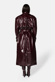 GIZEM PLUM TRENCH COAT