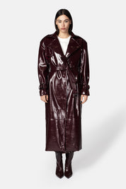 GIZEM PLUM TRENCH COAT
