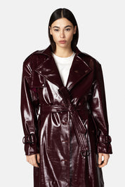GIZEM PLUM TRENCH COAT