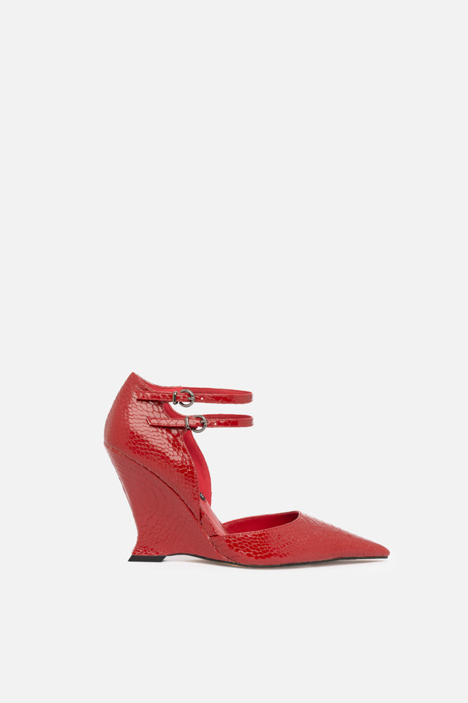 DECOLLETE ISKA ROSSO