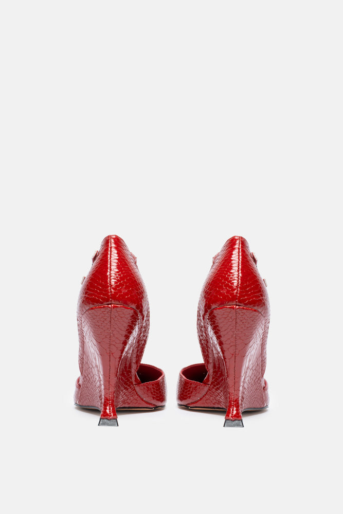 DECOLLETE ISKA ROSSO