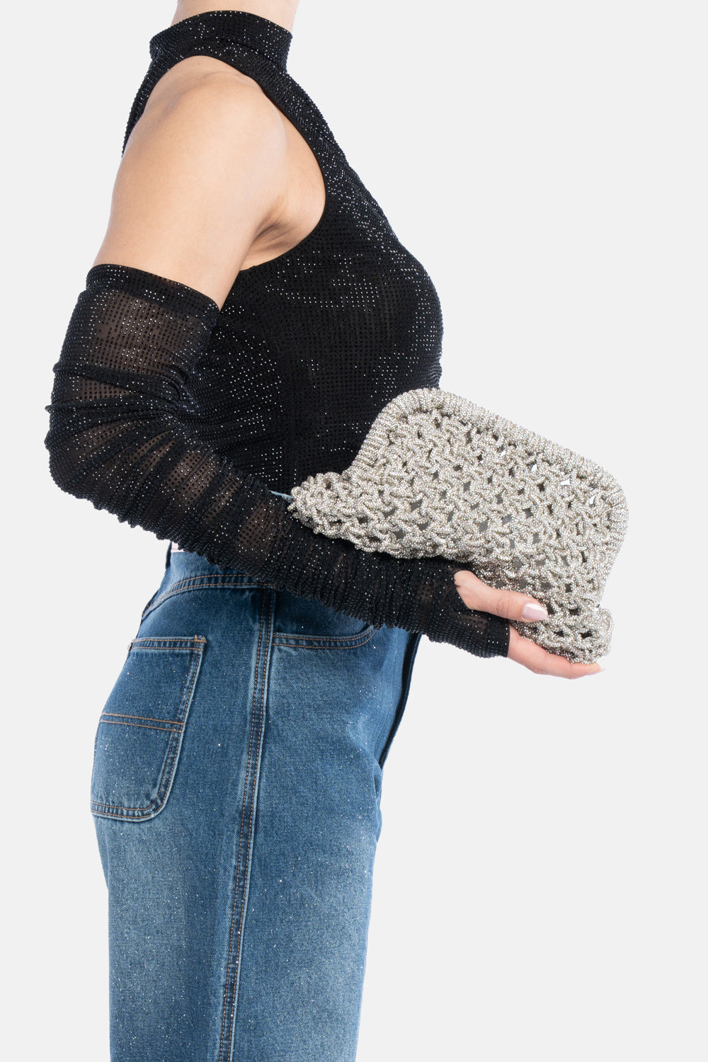 POCHETTE KAIRA ARGENTO