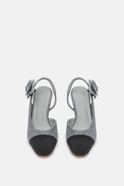 SLINGBACK KRIVA GRIGIO NERO