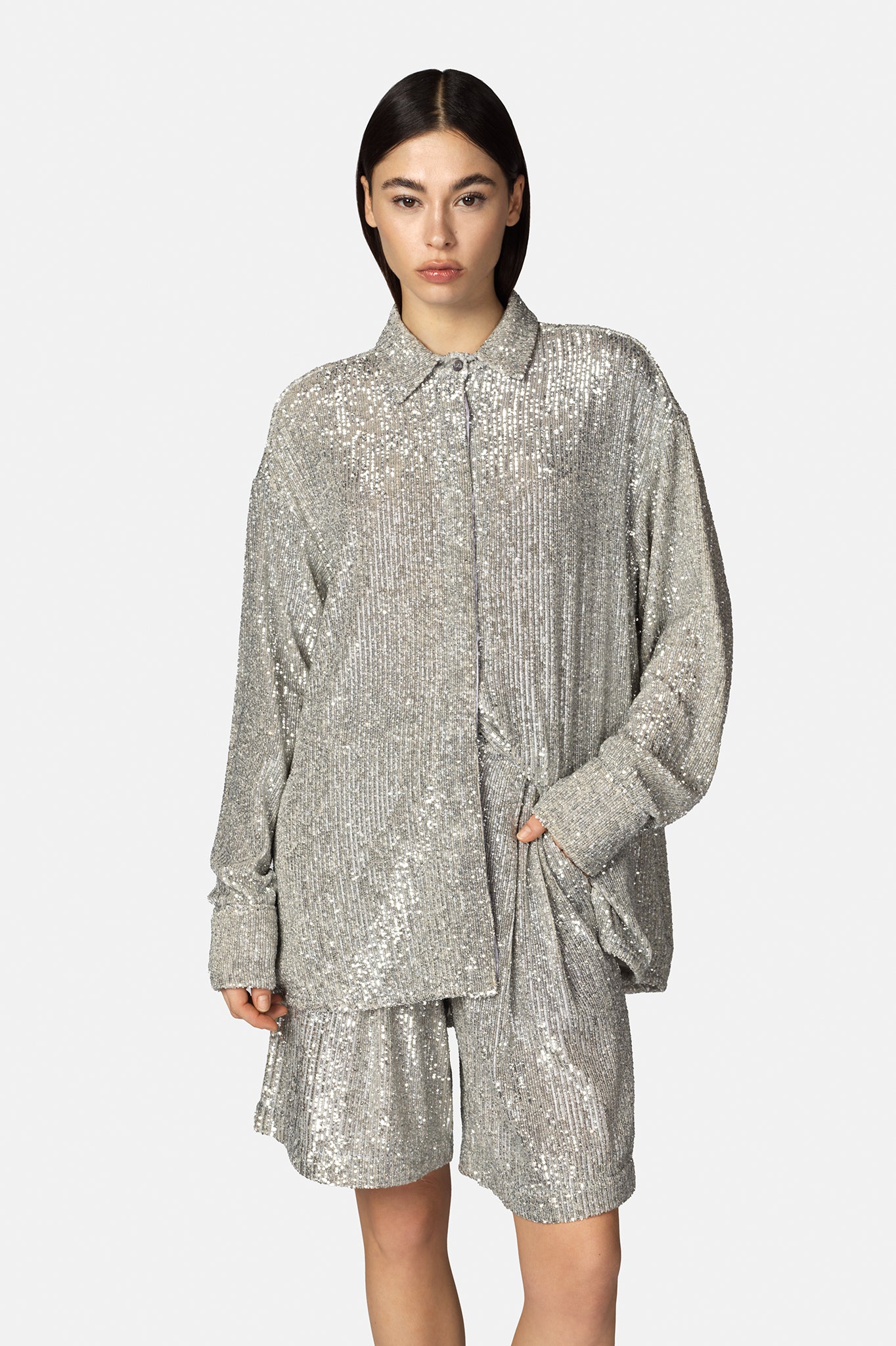 MELEK OVER SILVER SHIRT