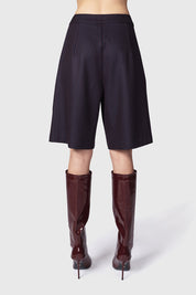 OLVIANE PANTALONI BLU BORDEAUX