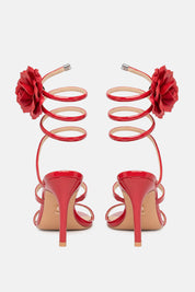 Poniente Sandals Red