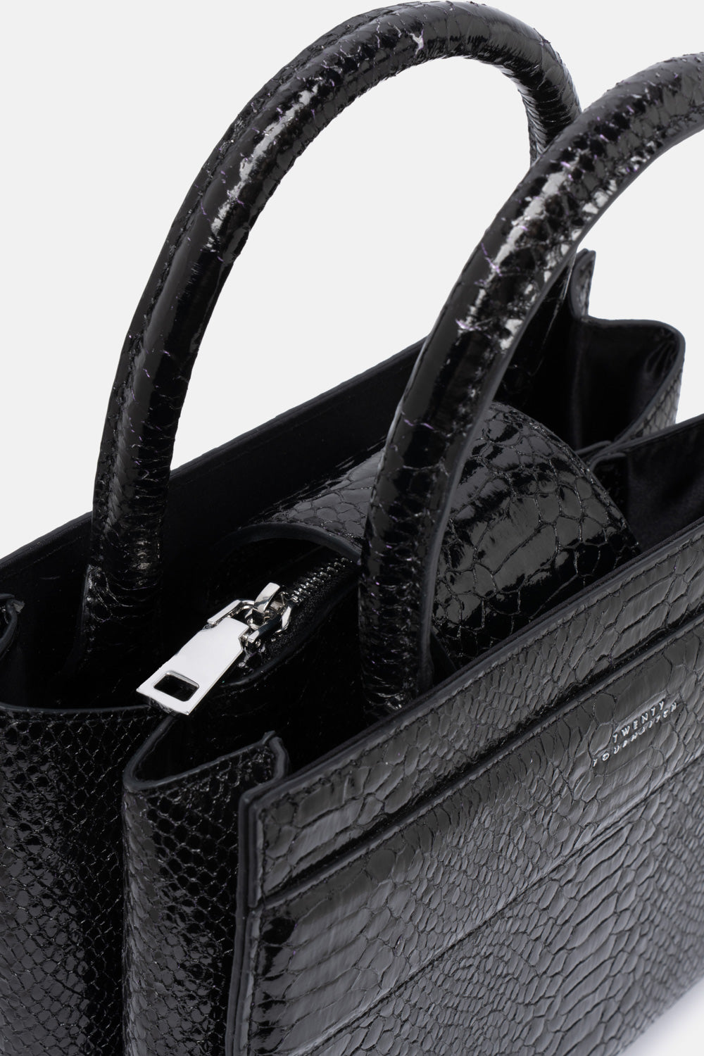 MINI TOTE BAG SERANE NERA PITONATA