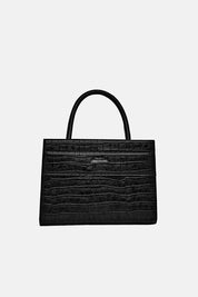 TOTE BAG SERANE NERA CROCO