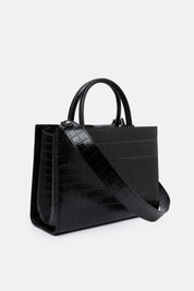 TOTE BAG SERANE NERA CROCO