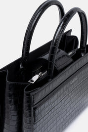 TOTE BAG SERANE NERA CROCO
