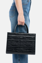 TOTE BAG SERANE NERA CROCO