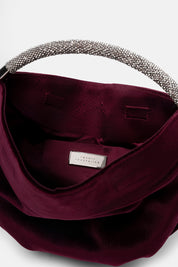VELVET MERCURY PLUM MINI BAG