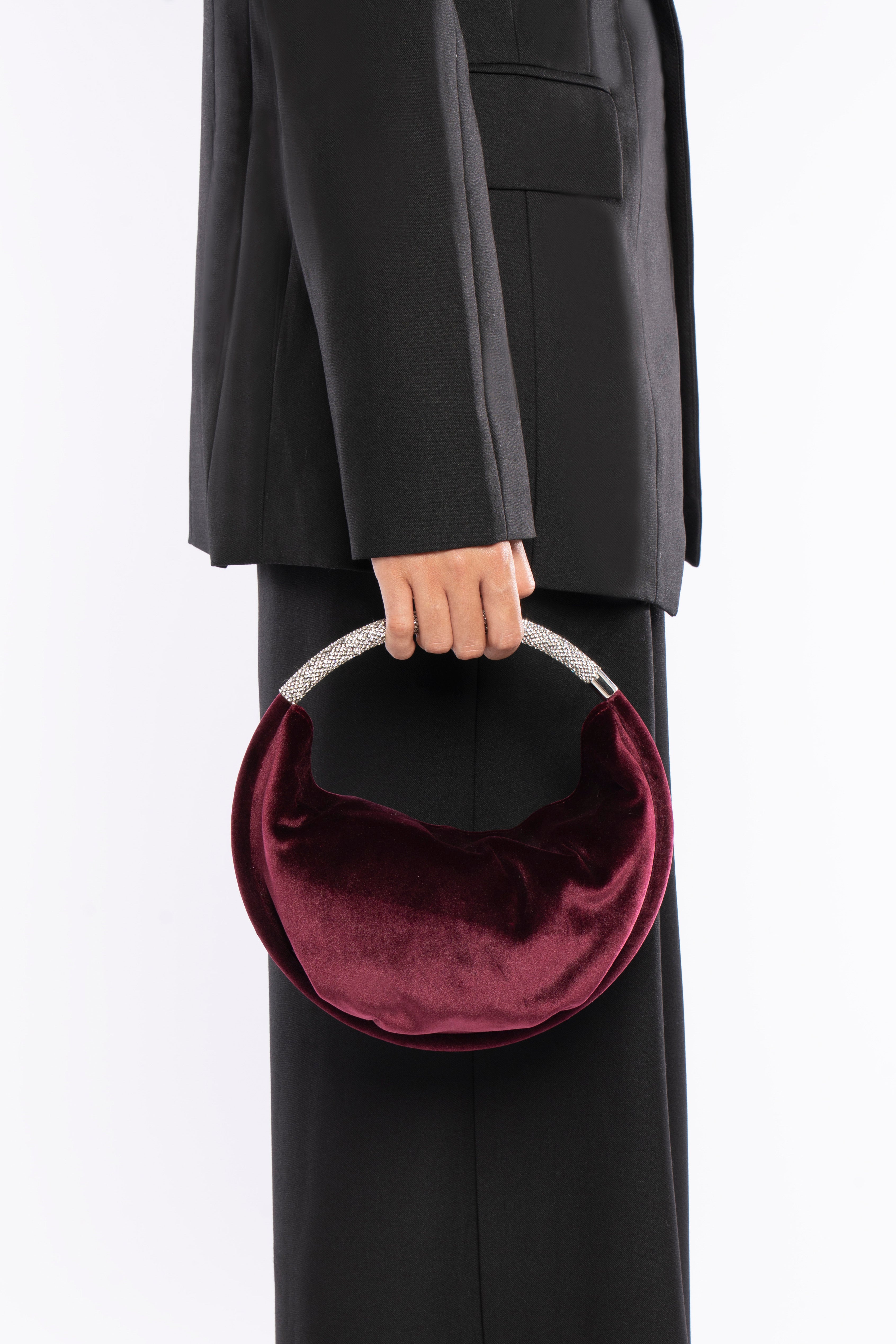 VELVET MERCURY PLUM MINI BAG