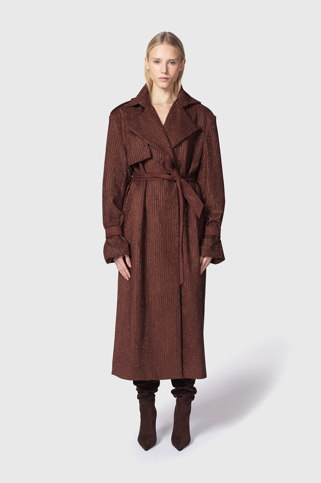 TRENCH VELIA MARRONE