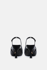 SLINGBACK VELVE NERO