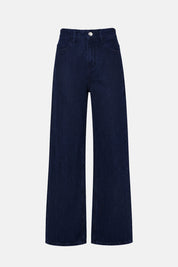 Pantalone Anser Blue in denim con strass – vista frontale