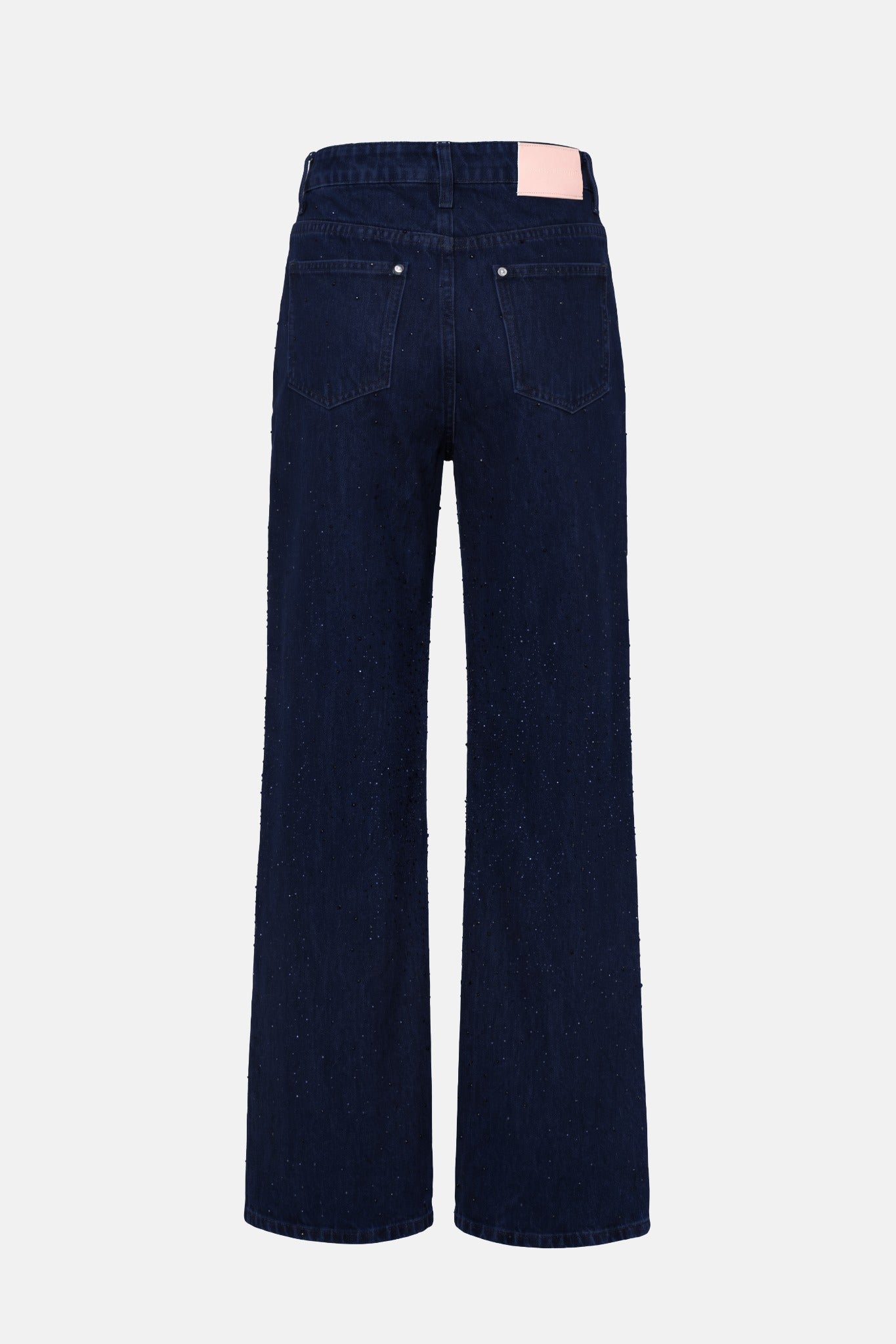 Pantalone Anser Blue in denim con strass – vista posteriore
