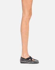 Aevi – ballerina nero grigio | TWENTYFOURHAITCH – indossata dalla modella
