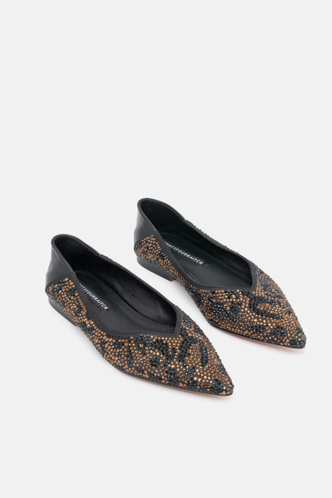 Kemal – ballerina animalier | TWENTYFOURHAITCH – vista tre quarti