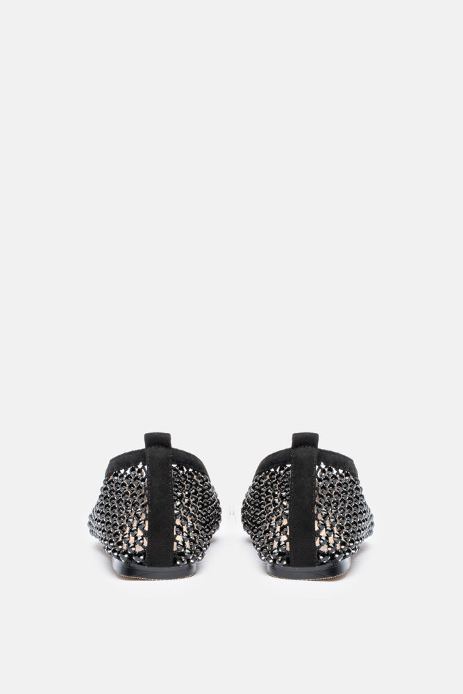 Zyrel – black ballet flats | TWENTYFOURHAITCH – back view