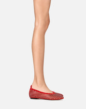 Zyrel – red ballet flats | TWENTYFOURHAITCH – worn by model