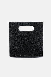 Briva – borsa a secchiello nera | TWENTYFOURHAITCH – vista frontale