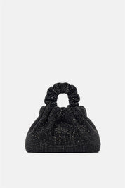 Angel Aura – black pouch bag | TWENTYFOURHAITCH – front view