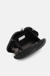 Ylenor – clutch a forma di bocca nera | TWENTYFOURHAITCH – dettaglio
