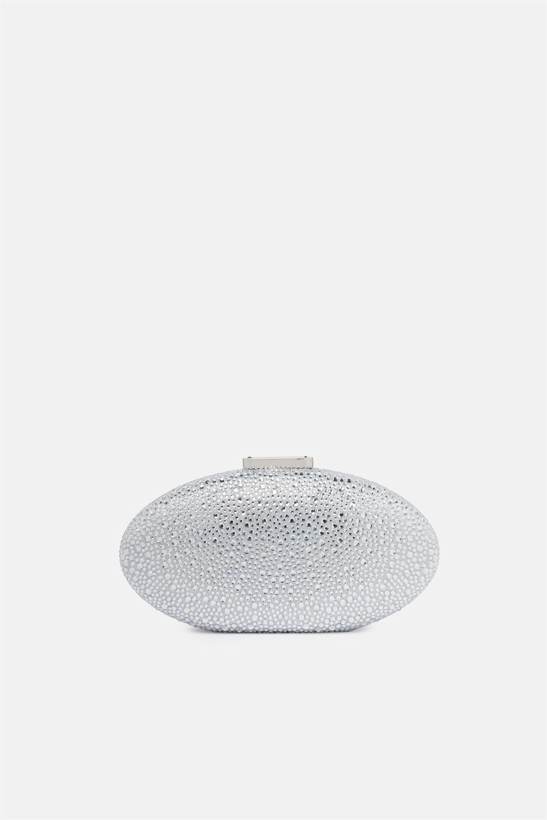 Indare – clutch argento | TWENTYFOURHAITCH – vista frontale
